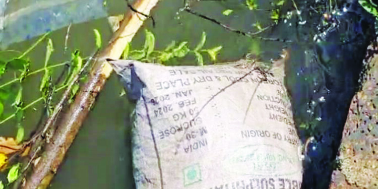 कुंडलिका नदीपात्रात घनकचरा