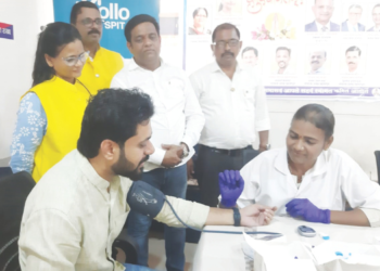 पोलिसांसाठी आरोग्य तपासणी शिबीर