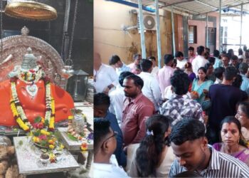 बल्लाळेश्‍वरच्या दर्शनाला भाविकांची मांदियाळी