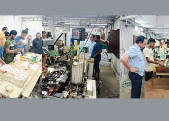 बनावट सिगारेट कारखान्यावर छापा