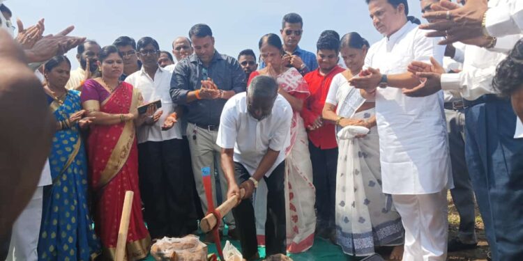 उरणमध्ये समाजमंदिराचे भूमीपूजन