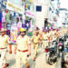 नागोठण्यात पोलिसांचे पथ संचलन