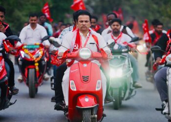 प्रीतम म्हात्रेंच्या रॅलीला उत्स्फूर्त प्रतिसाद