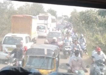 मुरुड-अलिबाग रस्त्यावर चक्काजाम