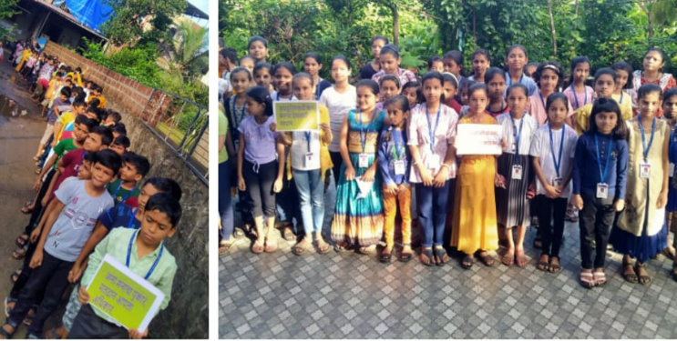 विद्यार्थ्यांचा मतदान जनजागृतीसाठी पुढाकार