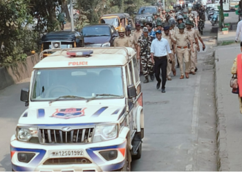 पनवेल शहर पोलिसांचा रुट मार्च