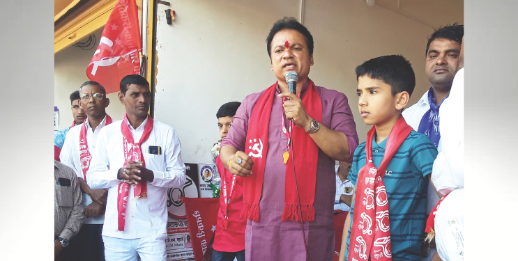 प्रश्‍न सोडविण्यात शेकाप आघाडीवर- सचीन ताडफले