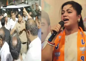 प्रचारसभेत राडा; नवनीत राणांवर भिरकावल्या खुर्च्या