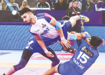 यूपी योद्धाजचा प्रो-कबड्डीत दणदणीत विजय