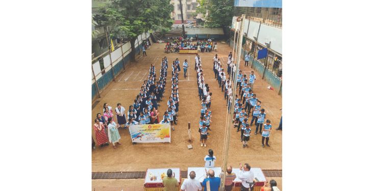 आंतरशालेय लंगडी स्पर्धेचे आयोजन