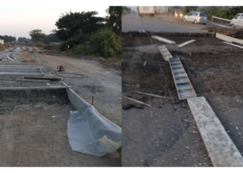 महिसदरा पुलाचे काम निकृष्ट दर्जाचे