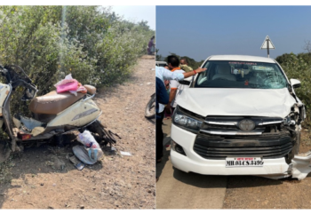 भीषण! मुंबई-गोवा महामार्गावर कारची दुचाकीला धडक; एकाचा मृत्यू