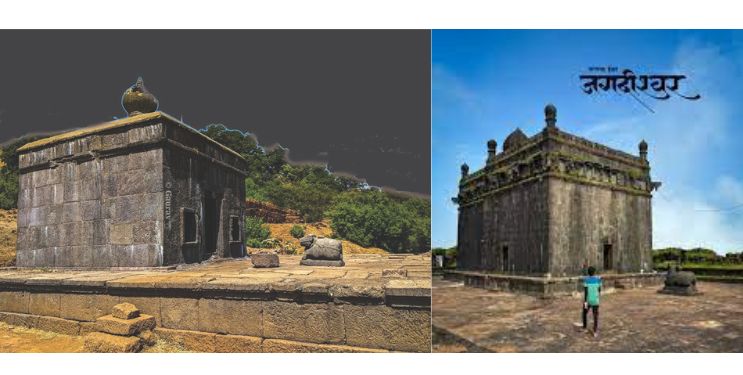 रायगडावरील जगदीश्‍वर आणि वाडेश्‍वराचे मंदिर वेगवेगळे