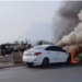 मुंबई-नाशिक महामार्गावर कारला आग