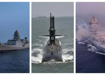 नौदलाच्या ताफ्यात तीन युद्धनौका