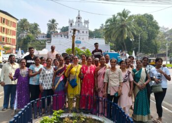 कोर्लईच्या ख्रिश्‍चन बांधवांची संत फ्रान्सिस झेवियर तीर्थक्षेत्राला दिली भेट