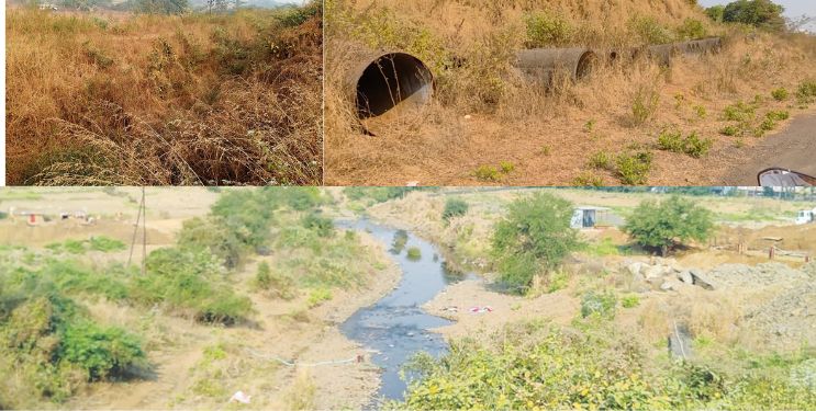 बुलडोझर फिरवून कालवा बुजविला; स्थानिक शेतकर्यांचा आरोप