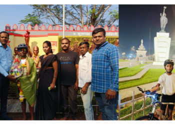 हुतात्म्यांच्या भेटीसाठी अकरा वर्षीय हिरेन नेरळमध्ये