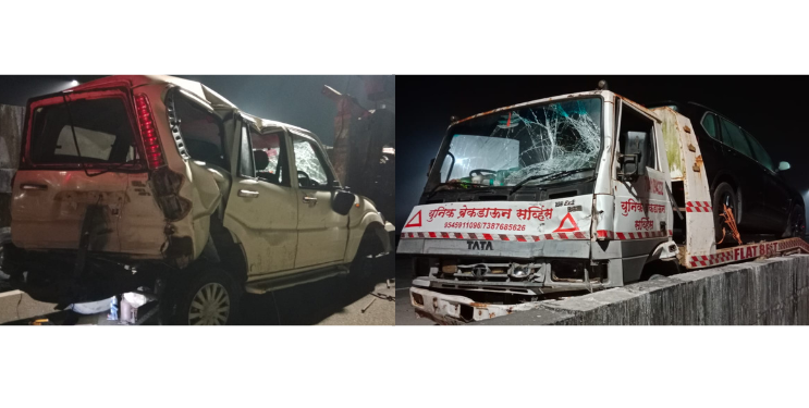 भीषण अपघात! महाडजवळ टोइंग व्हॅनने सहा जणांना चिरडले