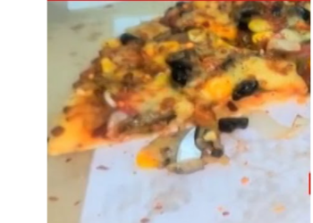 धक्कादायक! पिझ्झामध्ये आढळला चाकूचा तुकडा