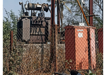 रोहित्रातून तांब्याची तार चोरीला