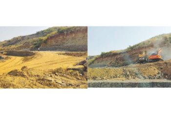 धरणाच्या बांधाजवळ बेकायदा खोदकाम