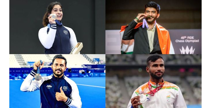 राष्ट्रपती मुर्मू यांच्या हस्ते खेलरत्न पुरस्कार प्रदान