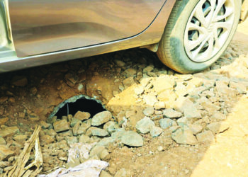 दिवेआगरमध्ये मुख्य रस्त्याच्या दुतर्फा जीवघेणे खड्डे