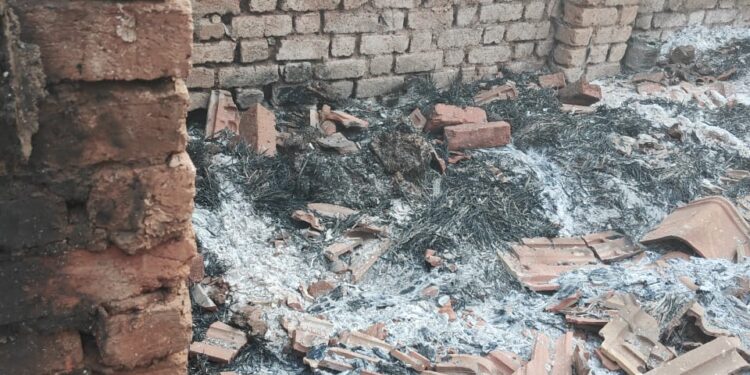 तळा येथील वणव्यात गुरांचा गोठा जळून खाक; एक गाय, दोन वासरे मृत्यूमुखी