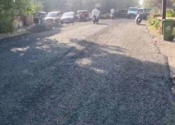 करंजा-उरण मार्गाच्या डांबरीकरणाला सुरुवात