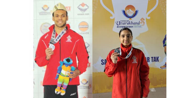 जलतरणात प्रतीक्षा, मिहिर यांना रौप्य