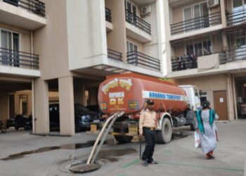 द्रोणागिरी नोड परिसरात पाणीटंचाई