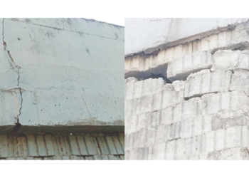 जेएनपीएकडे जाणाऱ्या उड्डाणपुलाला तडे