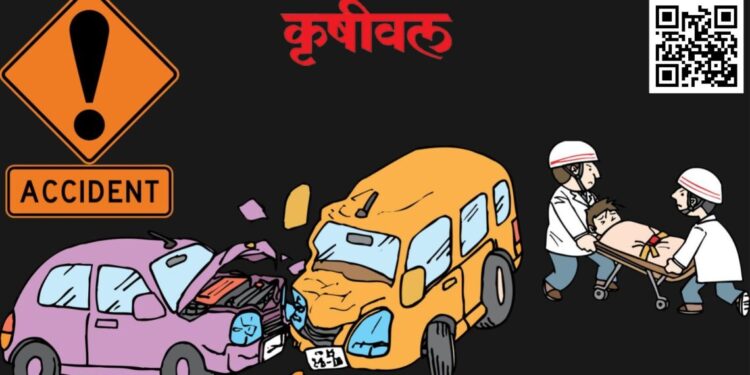 नागावमध्ये भीषण अपघात; वीस वर्षीय तरुण ठार