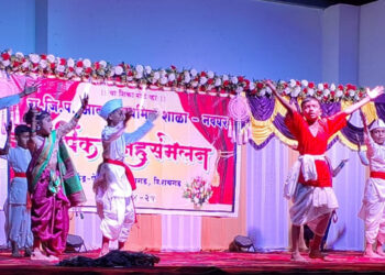 नवघर शाळेत वार्षिक स्नेहसंमेलन उत्साहात