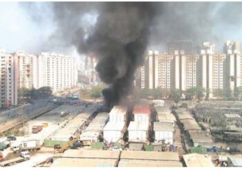 तळोजा येथील कामगार वसाहतीत गॅस सिलेंडरचा स्फोट 