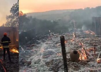 रोहा येथील डोंगरात पेटला वणवा; चाळीस ते पन्नास घरे जळून खाक