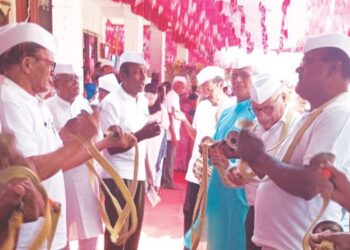 वाघ्रण येथे रंगला विठ्ठल रुक्मिणी मंदिर जीर्णोद्धार सोहळा