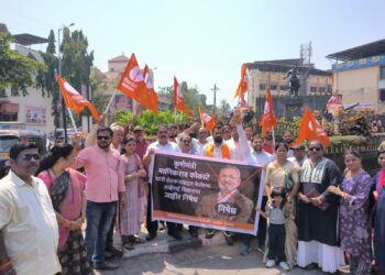 पनवेलमध्ये माणिकराव कोकाटेंचा निषेध