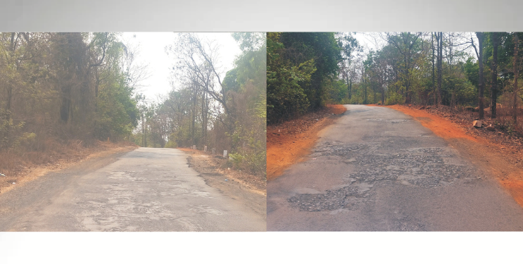 रस्त्यावरील साईडपट्ट्या हरवल्या