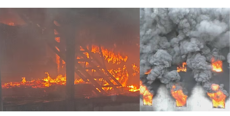 भीषण! भिवंडीत फर्निचर गोदामाला आग