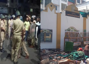 नाशिकमधील अनधिकृत सातपीर दर्गा हटविला; पोलिसांवर दगडफेक