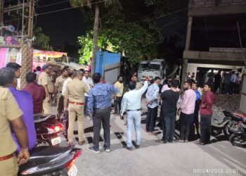 कैलास पार्क सोसायटीचा स्लॅब कोसळला; सात कामगार जखमी