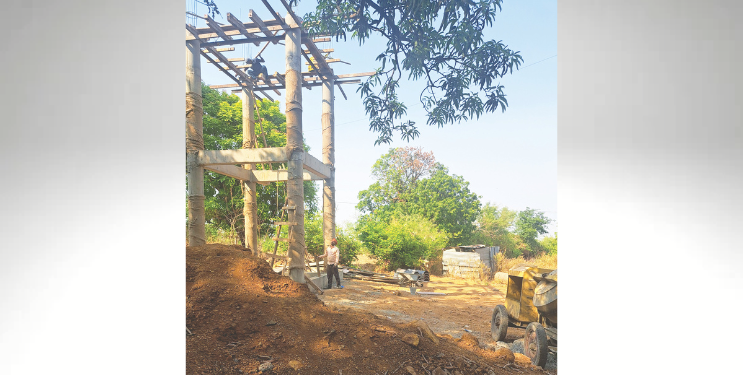 नळपाणी योजनेचे काम संथगतीने