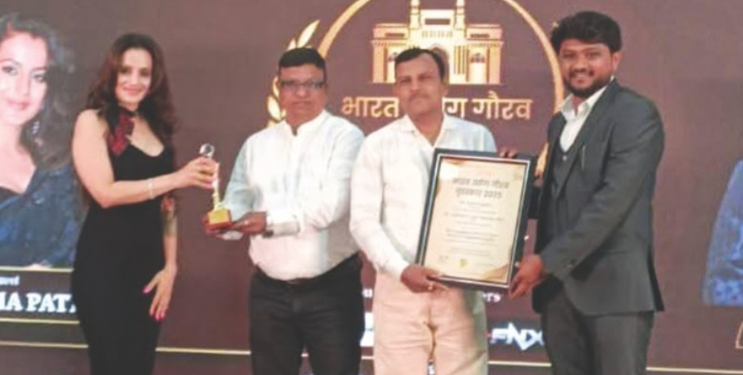 सुभाष माळी भारत उद्योग गौरव पुरस्काराने सन्मानित