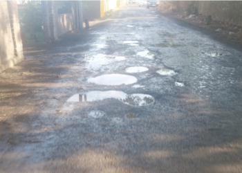 वावोशी-परखंदे रस्त्याची भयानक अवस्था