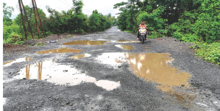 अलिबाग-रोहा मार्ग बिकट