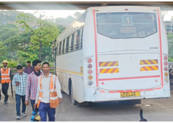 जेएसडब्ल्यूमध्ये कामगारांची अवैध वाहतूक