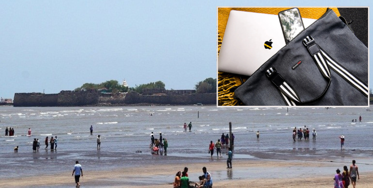 अलिबाग समुद्रकिनाऱ्यावरून पर्यटकांची बॅग लंपास