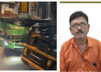 भरधाव बसची रिक्षाला धडक; चालकाचा मृत्यू